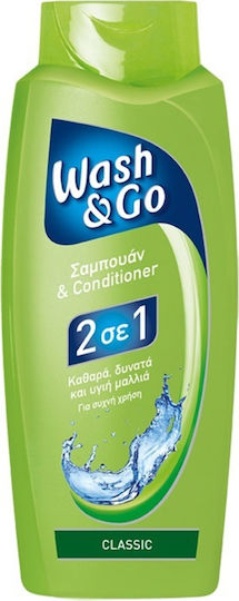 Wash & Go 2 in 1 Classic Shampoos against Dandruff for All Hair Types 700ml