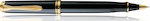 Pelikan Souveran R400 Rollerball Black με Μπλε Μελάνι