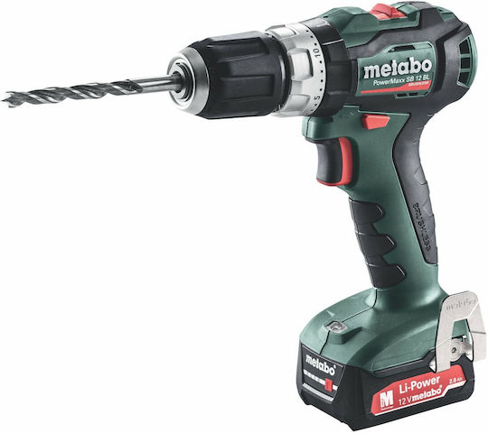 Metabo PowerMaxx SB 12 BL Κρουστικό Δραπανοκατσάβιδο Μπαταρίας 12V 2x2Ah