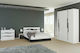 Set de Dormitor Afrodita Alb cu Saltea 160x200buc 4buc