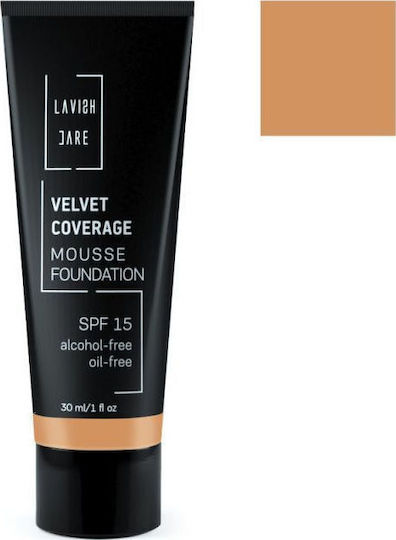 Lavish Care Velvet Coverage Mousse Foundation LSF15 6 Tan 30ml