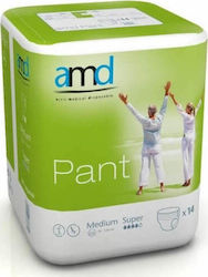 AMD Incontinence Super Scutece Chiloți pentru Incontinență Mediu 14buc