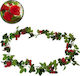 GloboStar Hanging Artificial Plant Rose Red 220cm 1pcs