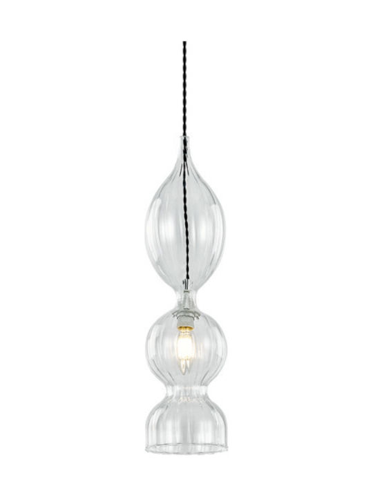 Luma Clear Pendant Light Single-Light for Socket E27 Transparent