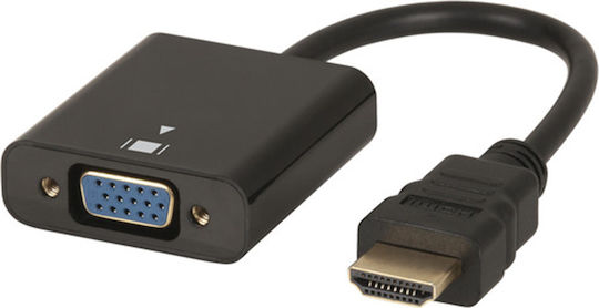 Muzik Μετατροπέας HDMI male σε VGA female 1τμχ VD-231