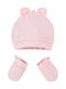 Mayoral Kids Beanie Set with Gloves Fabric Pink for Newborn