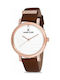 Daniel Klein Watch with Brown Leather Strap DK.1.12054-6