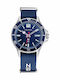 Nautica N83 Accra Beach Men's Watch 43mm Battery with Blue Fabric Strap