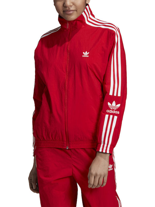Adidas Γυναικείο Αθλητικό Μπουφάν Κόκκινο