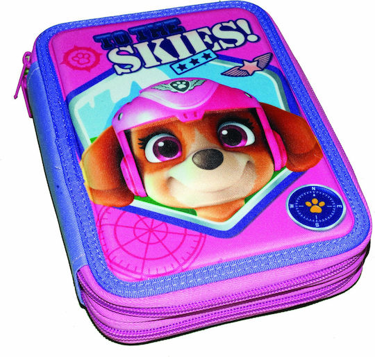 Gim Paw Patrol to The Skies Κασετίνα Γεμάτη Ροζ