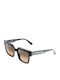 Etnia Barcelona Simbo Women's Sunglasses with Black Plastic Frame and Brown Lens