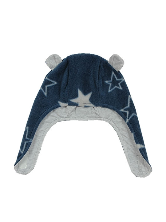 18 Παιδικό Σκουφάκι Fleece Navy Μπλε