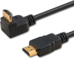Savio CL-109 HDMI 2.0 Angle (90°) HDMI male - HDMI male 3m Μαύρο Savio CL-109 HDMI 2.0 Angle (90°) HDMI male - HDMI male 3m Μαύρο