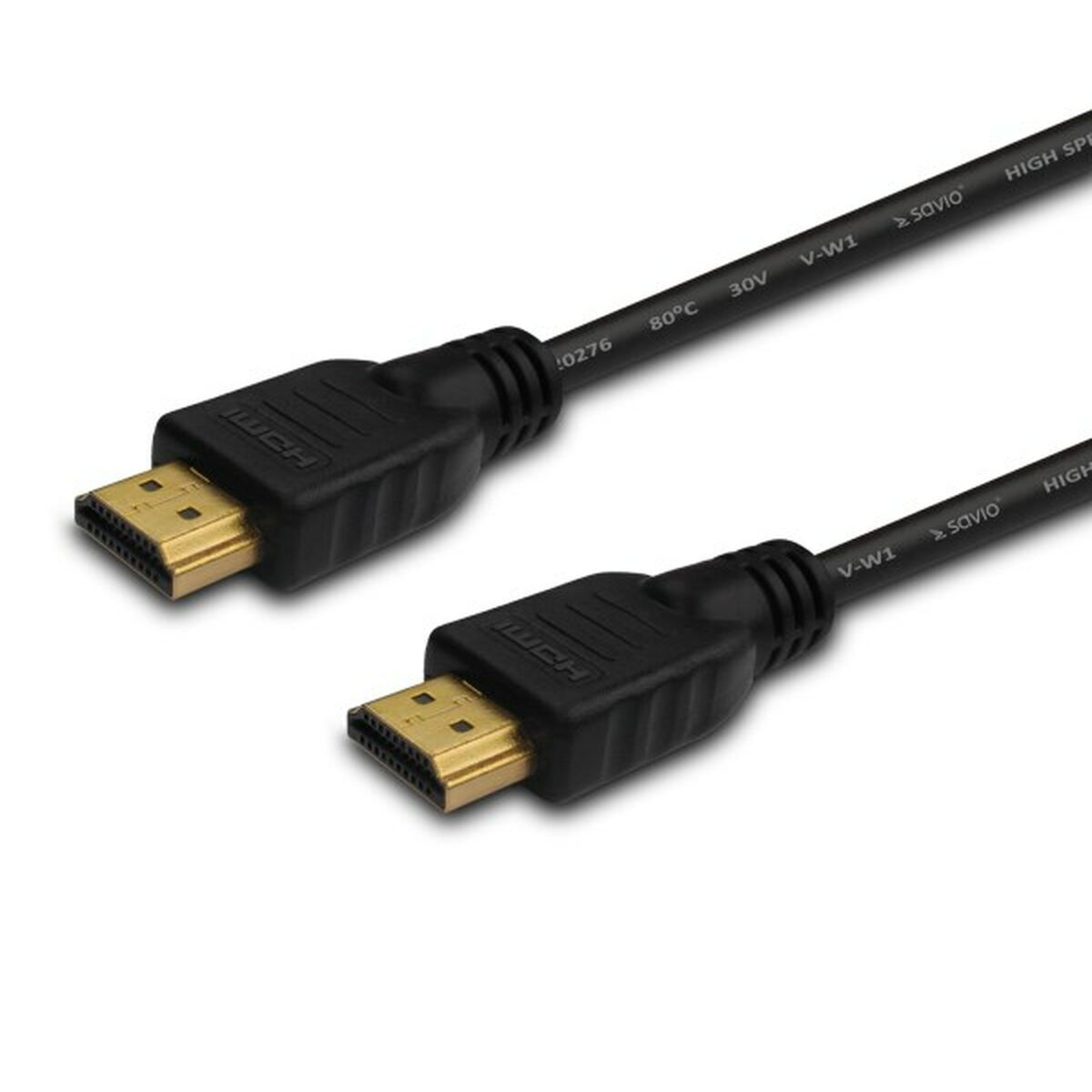 Savio HDMI 1.4 Cable HDMI male - HDMI male 15m Μαύρο