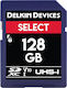 Delkin SDXC 128GB Class 10 U3 V30 UHS-I