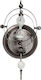 Espiel Wall Hanger Hourglass Metal 3 Hooks Gray 16.2x19.3x34.2cm