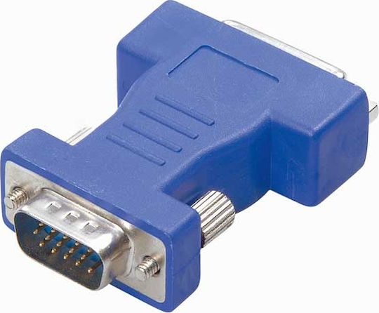 Vivanco Convertor DVI-D feminin în VGA masculin Albastru 1buc 45452