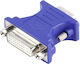 Vivanco Convertor DVI-D feminin în VGA masculin Albastru 1buc 45453