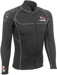 Aropec Super-Stretch Diving Jacket with Zip Black 3mm
