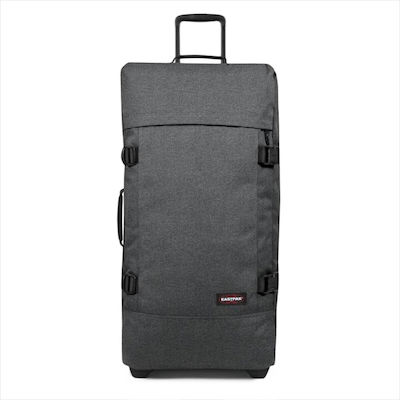 Eastpak Tranverz L Valiză de Călătorie Mare Textilă Neagră cu 2 roți Înălțime 79cm