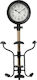 Espiel Ceas de Perete Metalic Negru 33.5x71cm