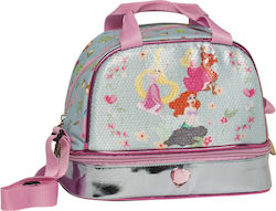 Graffiti Shoulder Lunch Bag Lilac Disney Princess