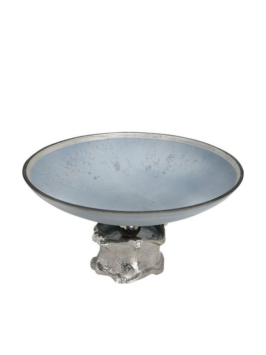 Espiel Round Aluminum Decorative Platter Blue 41x41x20cm