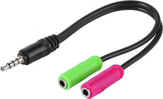 Vivanco Convertor 3.5mm masculin în 3.5mm 2x femelă 1buc 45499