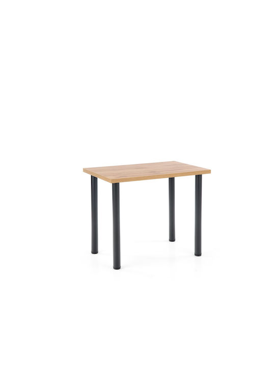 Table Dining Room Wooden with Metal Frame 90 Wotan 90x60x75cm