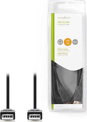 Nedis CCGB60000BK20 USB 2.0 USB-A male σε USB-A male 2m