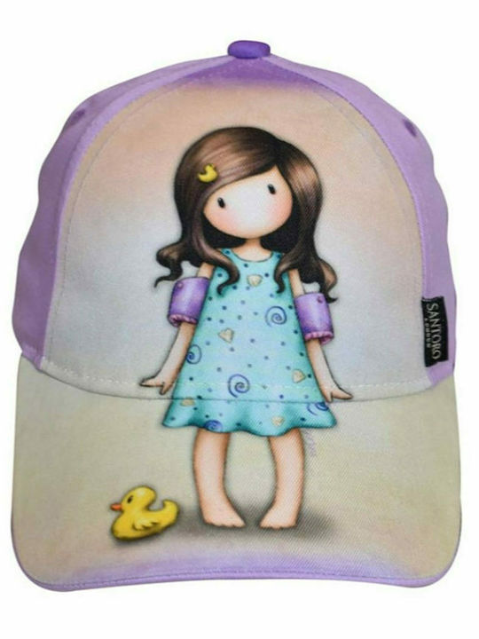 Santoro Kids' Hat Jockey Fabric Gorjuss Little Duck Lilac
