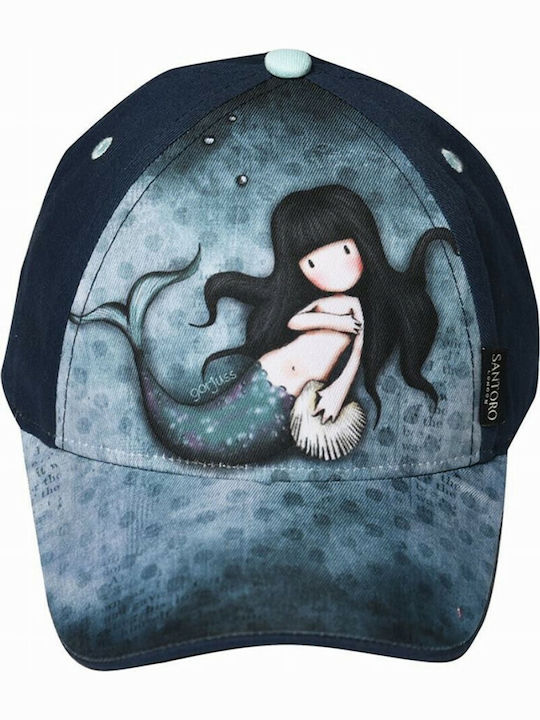 Santoro Kids' Hat Jockey Fabric Awashed Blue