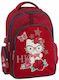 Graffiti Hello Kitty School Bag Backpack Elementary, Elementary in Red color