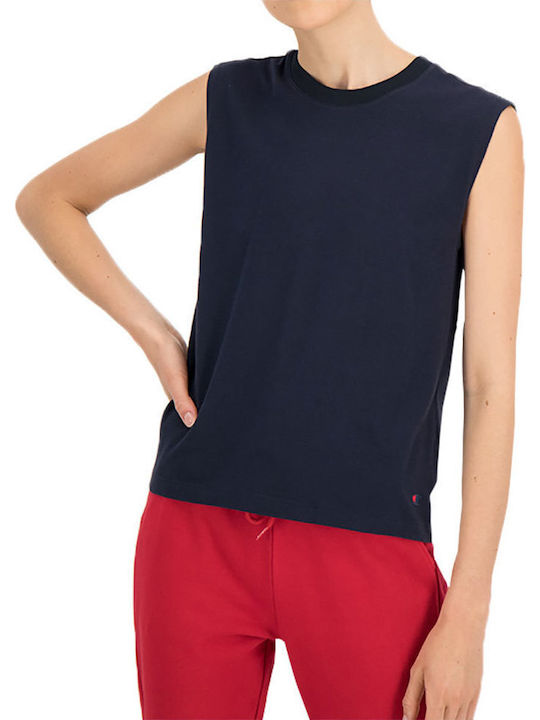 Women's Blouse Sleeveless Blue