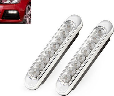 8 LED White Car Light 2τμχ