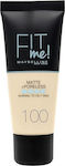 Maybelline Fit Me Matte + Poreless Liquid Make Up 100 Warm Ivory 30ml