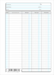 Typotrust Καρτέλες 3-στήλες Όρθιες Accounting Ledger Paper 100 Sheets 136
