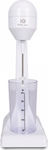 IQ White Line Milk Frother Tabletop 100W with 2 Speed Level White