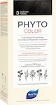 Phyto Phytocolor Set Haarfarbe kein Ammoniak 3.0 Dark Brown 50ml