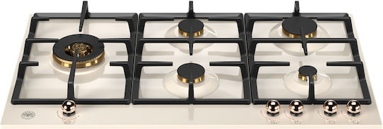 Bertazzoni Gaskochfeld Autonom 89x52.2εκ. Beige