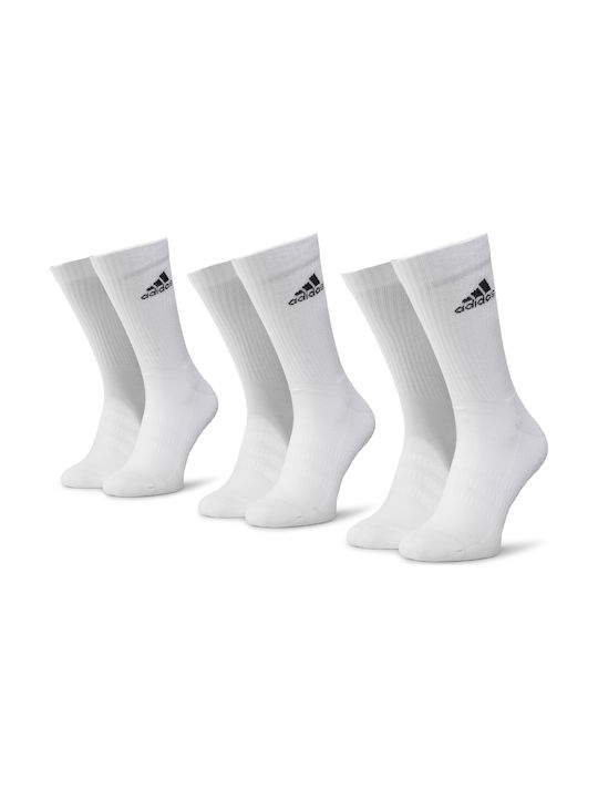 Adidas Performance Αθλητικές Κάλτσες Λευκές 3 Ζεύγη
