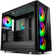 Fractal Design Define S2 Vision RGB Gaming Full Tower Κουτί Υπολογιστή με Πλαϊνό Παράθυρο Μαύρο