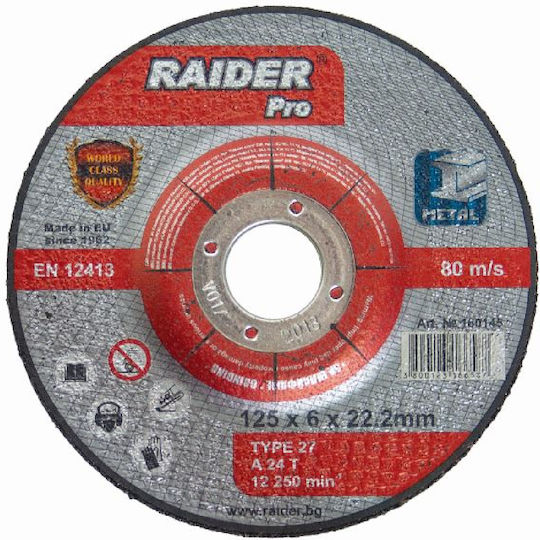 Raider Metal Grinding Disc Pro 180mm Grinding Disc Metal 180mm