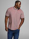 Jack & Jones Herren Kurzarmshirt Polo Brick Red