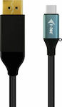 i-tec Braided USB 3.1 Cable USB-C male - DisplayPort male Μπλε 1.5m (C31CBLDP60HZ)