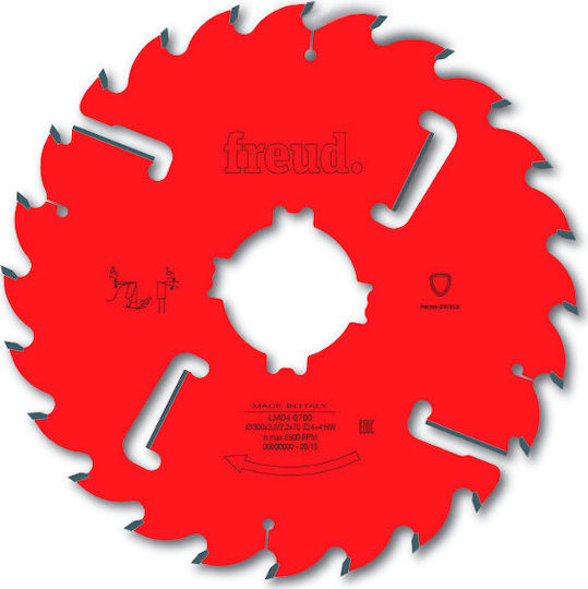 Freud Disc de tăiere cu lame T24+4 300x3.2x70mm Disc de tăiere Lemn 300mm