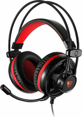 Motospeed H11 Over Ear Gaming Headset με σύνδεση 3.5mm / Bluetooth Κόκκινο