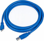 Gembird USB 3.0 Cablu micro USB-B de sex masculin - USB-A de sex masculin Albastru 1.8m CCP-MUSB3-AMBM-6