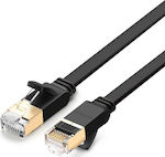 Ugreen NW106 Flat U/FTP (STP) Cat.7 Καλώδιο Δικτύου Ethernet 1m Μαύρο