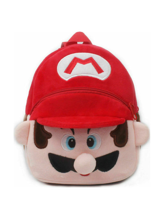 Super Mario Παιδική Τσάντα Πλάτης Κόκκινη